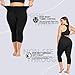 Plus Size Capri Leggings for Women- XL-4XL High Waist Tummy Control Stretchy Workout Yoga Pants Plus Capris(Black Leopard Print-Capri/X-Large)