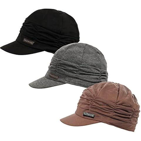 ColorSun Women Newsboy Soft Cotton Cabbie Cap Beret Hats Baseball Cap Painter Visor Hats Cover