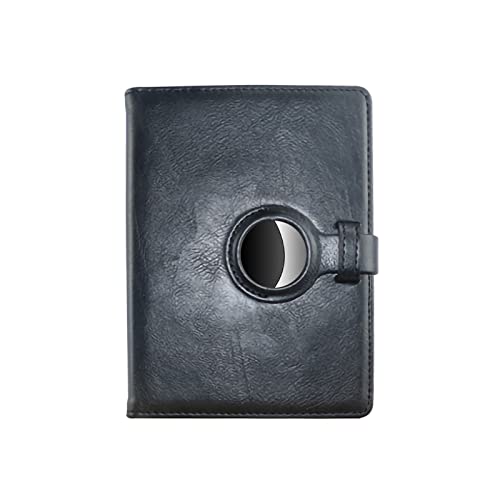 DFERTG AirTag Wallet Carte De Crédit Airtag Wallet AirTag Case Holder Hommes Passeport Bifold PU Portefeuille en Cuir Mince Minimaliste Front Pocket Travel Wallet(Color:Le Noir) Cover