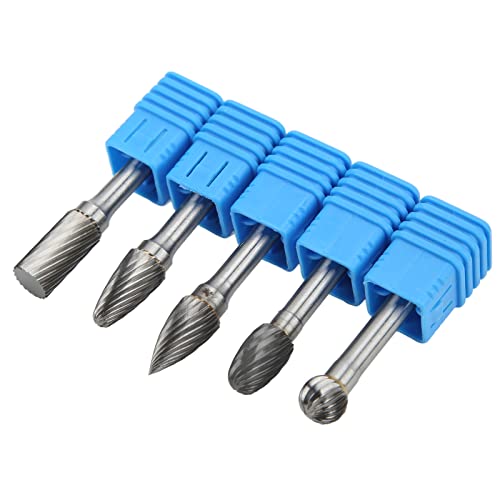 Set de 5 fresas rotativas de carburo de tungsteno miniatura 4