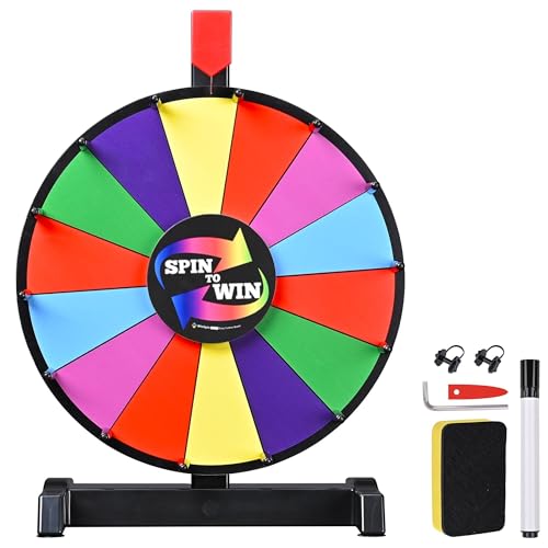 WinSpin 12' Prize Wheel Tabletop 14 Slots Heavy...