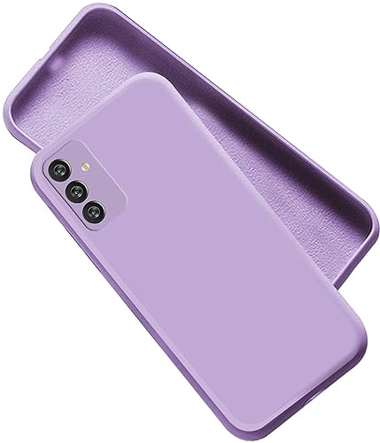 Image of A rtistque Liquid Silicone Back Cover Case for Samsung Galaxy F34 5G Shockproof TPU Soft Flexible with Camera Protection - Purple