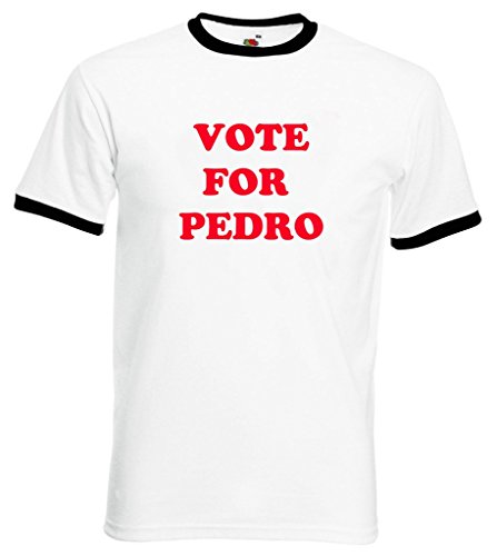 Voto y pantalla a juego para PEDRO con diseño de dinamita Retro Napoleón Fruit of the Loom algodón tamaño pequeño T-camiseta de manga corta todos los tamaños - XXL