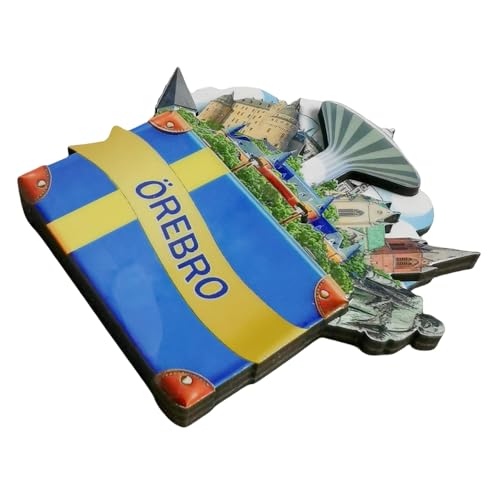Imán Decorativo Turístico de Refrigerador Suecia miniatura 4