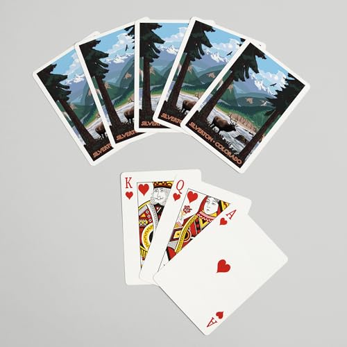 Baraja de Poker Silverton Colorado Elk 52 Cartas miniatura 7