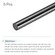 QUARKZMAN Graphitstab, Graphitrührstab Zylinder Stab Kohlestab 300x6mm Schwarz für Elektrode, Schmelzgießen, Tiegel, Stückung mit 5