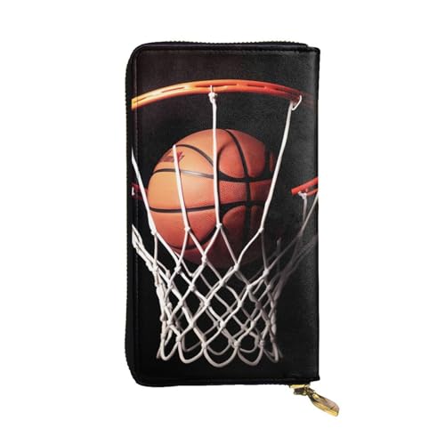Porte-cartes de crédit et monnaie en cuir de basket, le cadeau idéal mixte