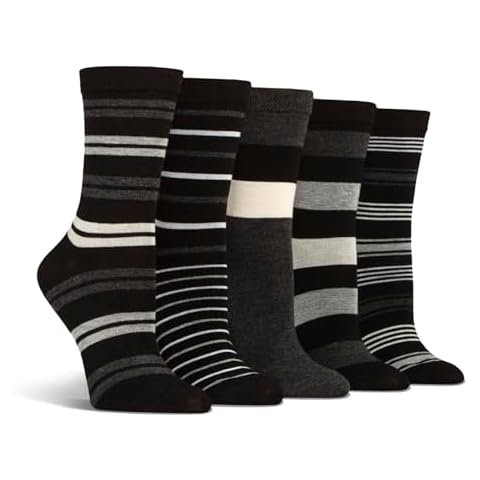 Spairs Women's Bamboo Striped Socks Multipack Cover