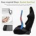 FREEMOTOR802 Reclining Sim Racing Seat with Dual Lock Slide Rail, Universal Fit Ergonomic Performance Car Sport Seat, Adjustable Lumbar Support, Black Suede + Gray Mesh Fabric, 1PC