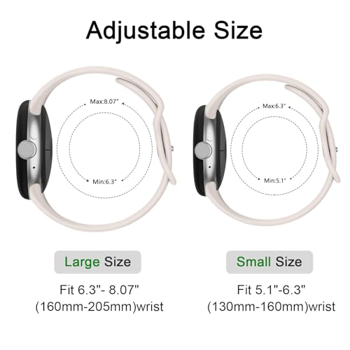 Correa de silicona para Google Pixel Watch 41mm miniatura 4
