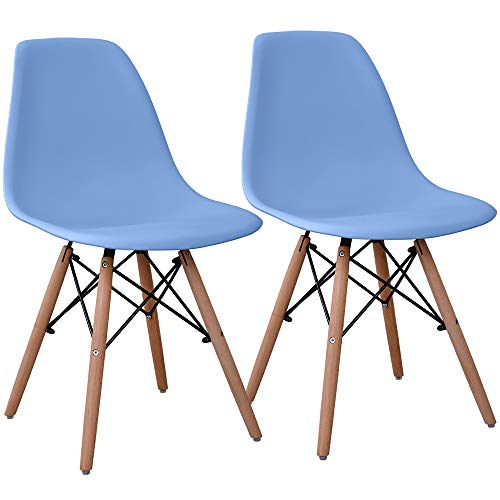 オーエスジェイ イームズチェア ポリプロピレン2脚 ライトブルー PP194236HAA