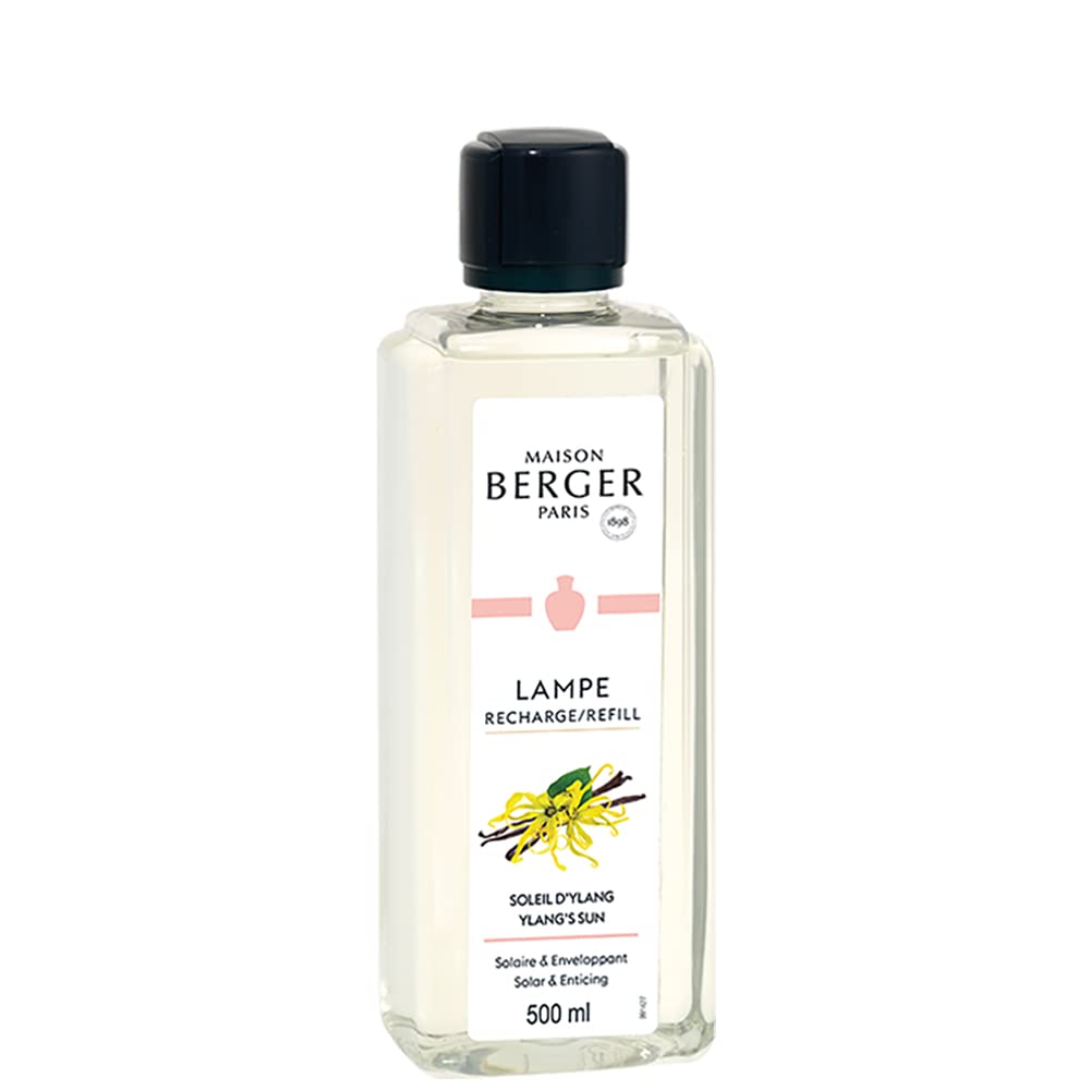 Recharge Parfum Lampe Berger - Santal Envoûtant 500ml - Prête à L'emploi, Purifie Et Parfume L'intérieur - 20h Diffusion