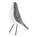 FriyGardcn Cute Bird Figurine Décor Small Animal Statues Home Décor Gift for Bird Lovers Polka-dot A