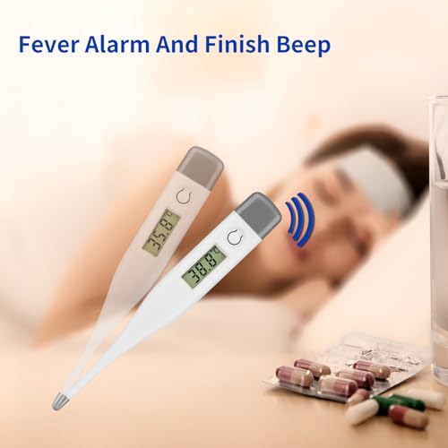 Image of Intelligent Digital Thermometer,LCD Display Screen,Fast Measurement,Suitable for Children and Adults,Easy to Maintain Cleanliness and Hygiene,Bringing Family Health,Grey