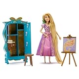 Disney Store Official Rapunzel Wardrobe Vanity Play Set - Includes Doll in her Purple Princess Dress, Pascal, & Other Accessories- Perfect for Those who Adore Princess Toys & Accessories