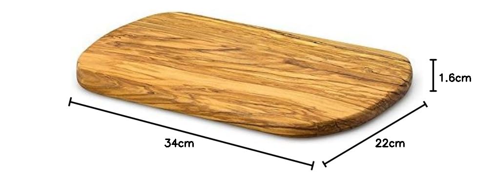 Deska do krojenia z drewna oliwkowego 34 x 22 cm ręcznie wykonana z upraw zrównoważonych deska do krojenia deska do serwowania deska drewniana deska z drewna oliwkowego blok do krojenia deska do serwowania