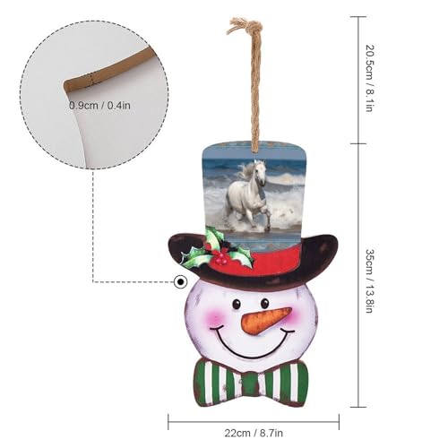 Decoration de Noel vintage sapin cheminee et panneau bois cheval blanc