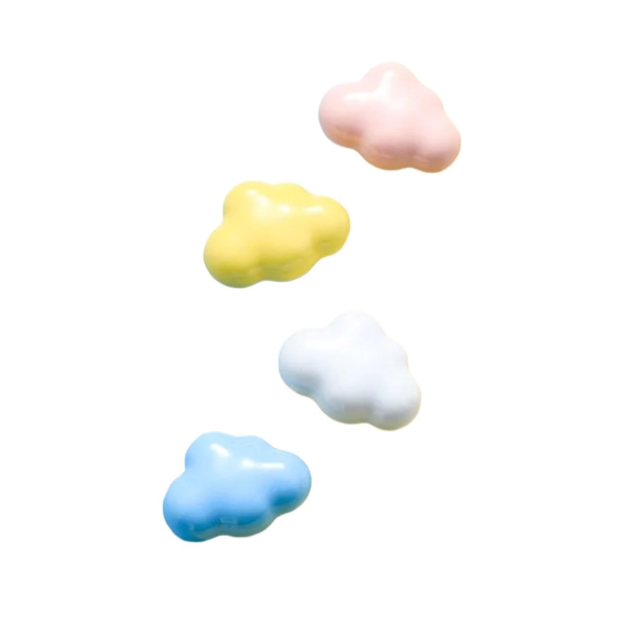 GNYVZXPLQ Ceramic Handle Drawer Knobs, 8 Multicolor Cloud Shape Ceramic Furniture Knobs Cabinet Handles Door Hardware