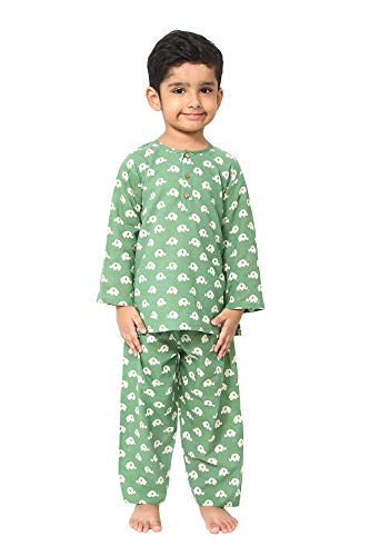 Image of Cotton Night Suit for Boys & Girls | Kids Pajama Set | Baby Girls Top-Pant Set | Kids Dress