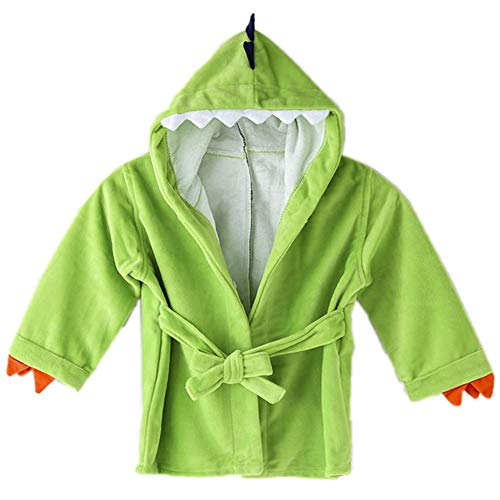 Baby Boy Bathrobes Infant Wash Waddle Dinosaur Hooded Robe Newborn Bath Robe Toddler Towel Soft Ultra Absorbent