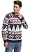 *daisysboutique* Men's Christmas Holiday Snowman Sweater Cute Ugly Pullover (Small, Love Canes)