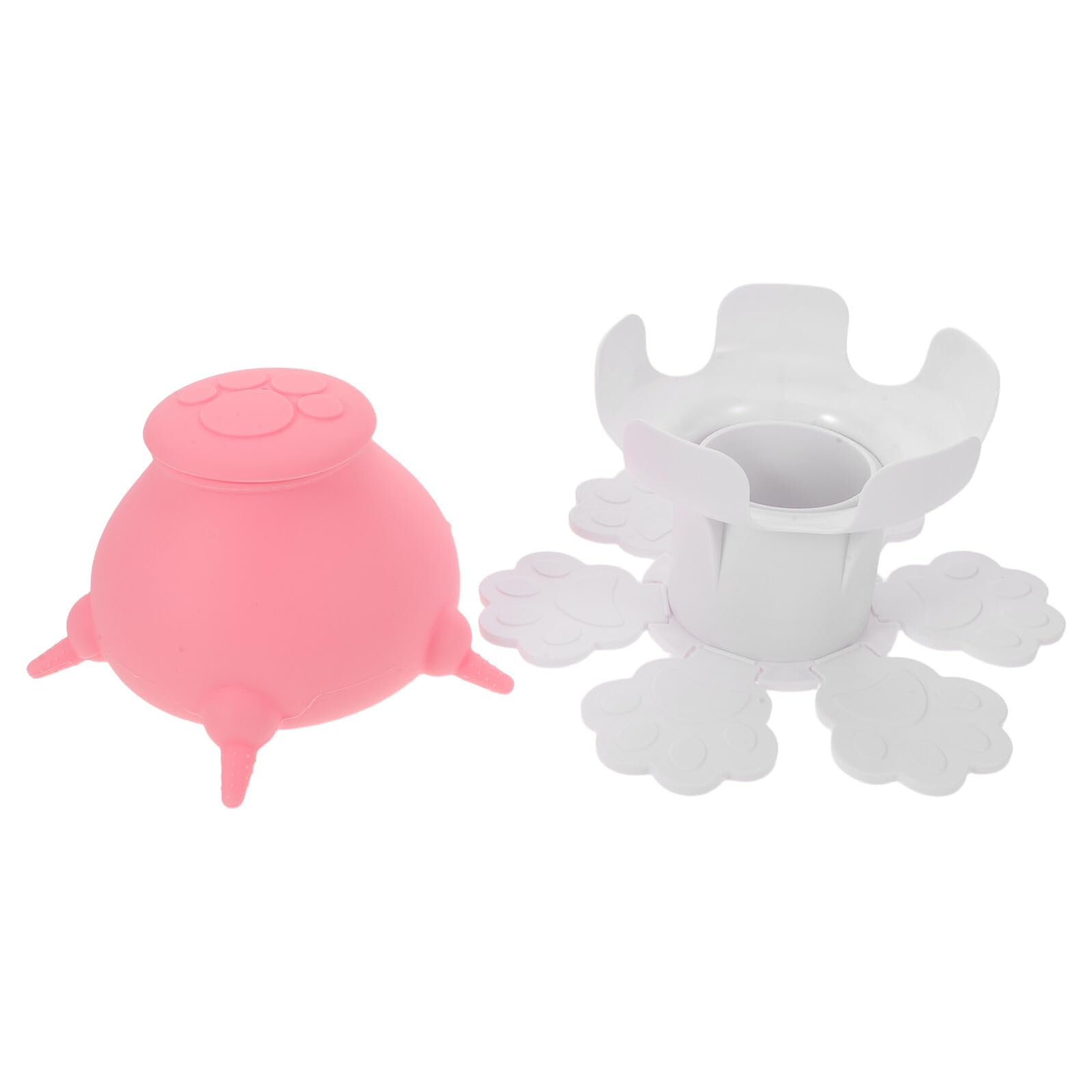 iplusmile Biberon Regolabile in Altezza per Cuccioli e Gattini Biberon in Silicone Alimentare per Allattamento di Animali Domestici Mangiatoia per L’Alimentazione e Abbeveraggio di Cani e