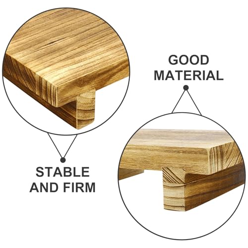 Taburete de madera MAGICLULU para cambiar zapatos en casa 4