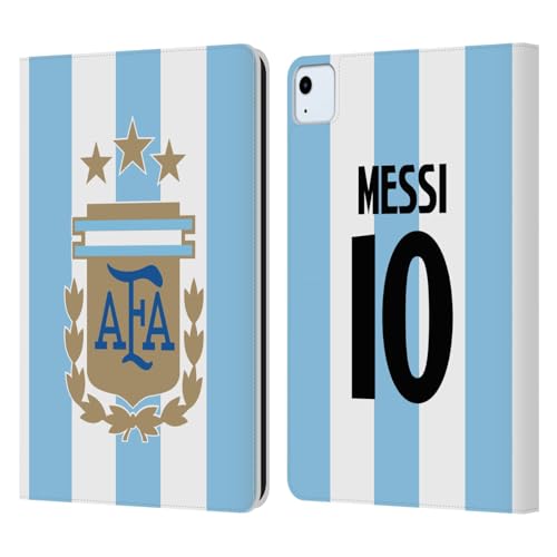 Étui portefeuille iPad Air 11 Messi Argentine en cuir avec support vidéo intégré