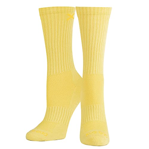 Image of Odd Sox - Basix Heather Athletic Crew Socks - Knit Cotton Cushioned Breathable Arch Support - Unisex Sizing