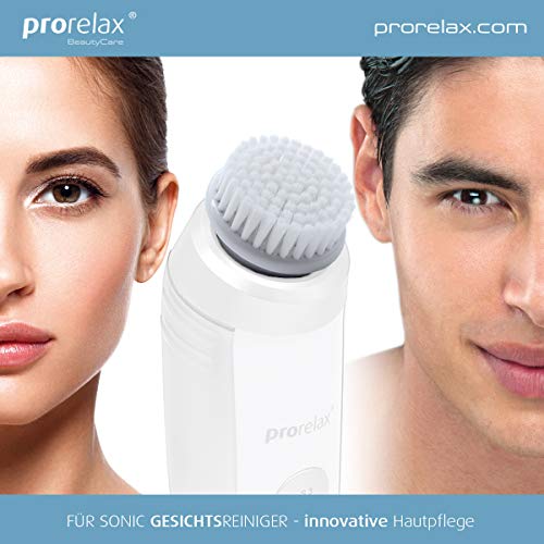 prorelax Ersatz Peeling-Bürste für Sonic Gesichtsreiniger - Bürstenkopf für normale Haut