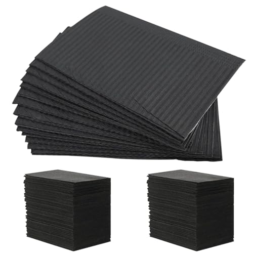 Pantsline YAKIYA 150 Stück Dentallätzchen Schwarz