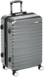 AmazonBasics Premium Hardside Spinner Luggage with Built-In TSA Lock - 28-Inch, Grey