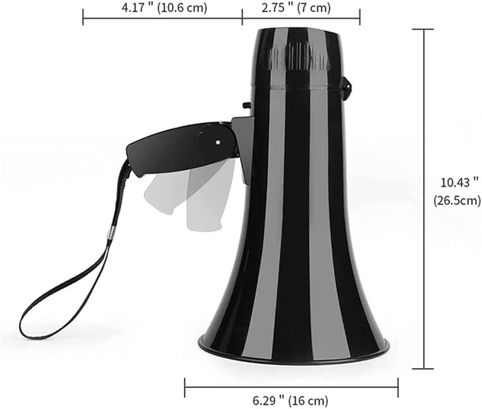 Megaphones Portable Megaphone Speaker 35w Power Band Detachable Handheld Megaphone Built-in Siren for Safety Drills Bullhorn Speaker Clearer