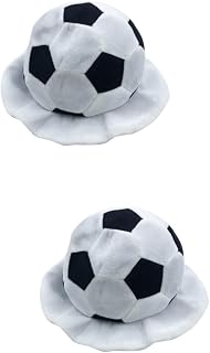 STOBAZA 2 Piezas ropa de fútbol disfraz de Halloween balones de fútbol sombrero de los aficionados al deporte gorra con forma de futbol cosplay gorra de futbol Regalo