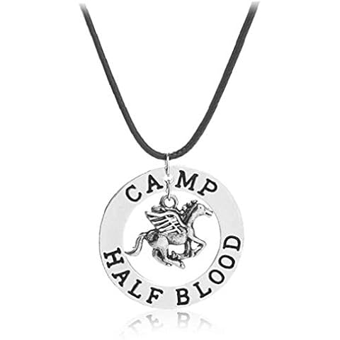 Lankater the Last Olympian Camp Pegasus Zeus Half-Blood Percy Necklace Cover