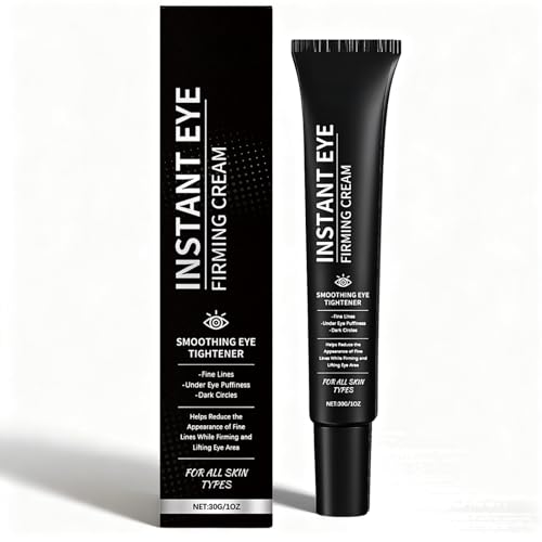 Temporary Eye Tightener, Eye Cream for Dark Circles and Puffy Eyes, Eyelid Lifting Cream, Instant Eyes Tightening Cream with Hyaluronic Acid & Peptide, Under Eyes Treatment for Wrinkles, Bags