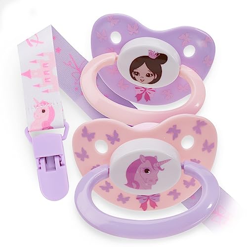 Rearz Princess Pink Sucette Adulte Lanière 2 Pièces
