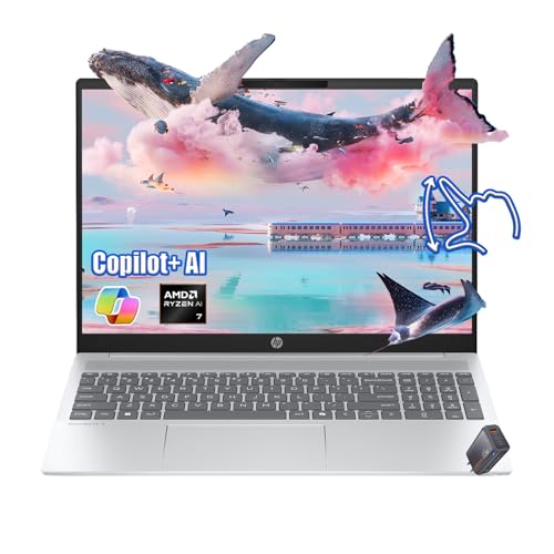 HP Omnibook 5 16C` - 2025 AI Touch m[gp\R - 32GB LPDDR5xRAM - 2TB SSD - AMD Ryzen AI 7 350-2K (1920 x 1200) - obNCgtKB - FHD