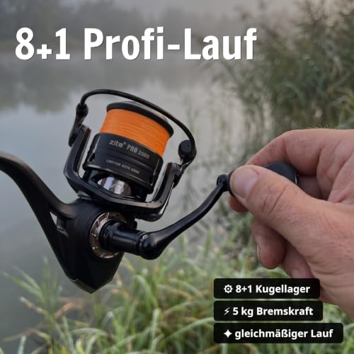 Zite Fishing Spinning Reel Pro 2000–4000 bespulte Angelrolle – Bild 3