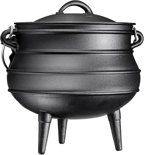 Bruntmor 8-Quart Pre-Seasoned Cast Iron Cauldron...