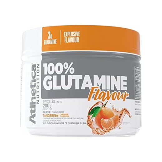 100% Glutamine Flavour (200 g) Tangerina, Atlhetica Nutrition