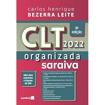 Capa do livro CLT Organizada - 9ª edição 2022