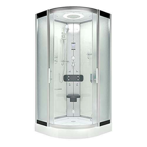 AcquaVapore DTP8046-1012 Dusche Dampfdusche Duschtempel Duschkabine 90x90 JA mit 2K Scheiben Versiegelung