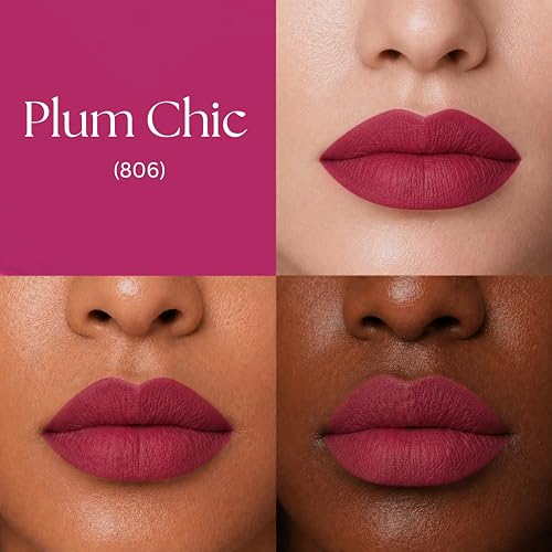 Image of BARELOVE SLAY All Day Non-Drying Liquid Lipstick for Women with Matte Finish One Swipe Application | Highly Pigmented |Smooth Glide Formula | Long Lasting | Transferproof | 12 ml | 806-Plum Chic