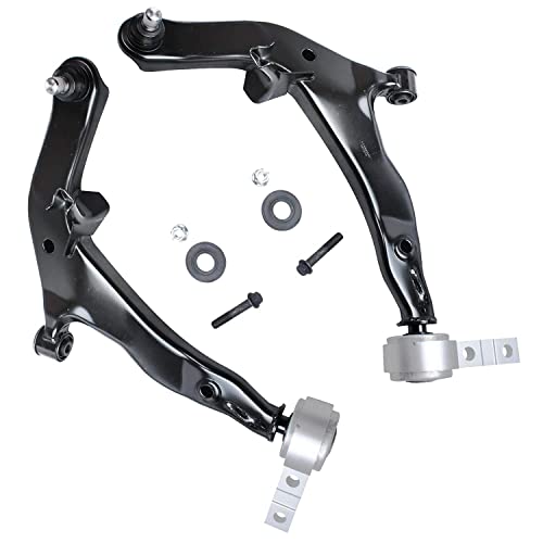 Image of Detroit Axle - 6pc Front End Control Arms Kit for 2003-2007 Nissan Murano 2 Lower Control Arms w /Ball Joints Assembly 4 Front Rear Sway Bar Links 2004 2005 2006 Replacement