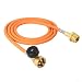 For TIG Torch Extension Hose Kit with CGA600 Adapter, .5M Fibre Reinforced Gas Hose for MAPP Gas Welding, For HVAC Brazing and Plumbing Soldering Equipment,
