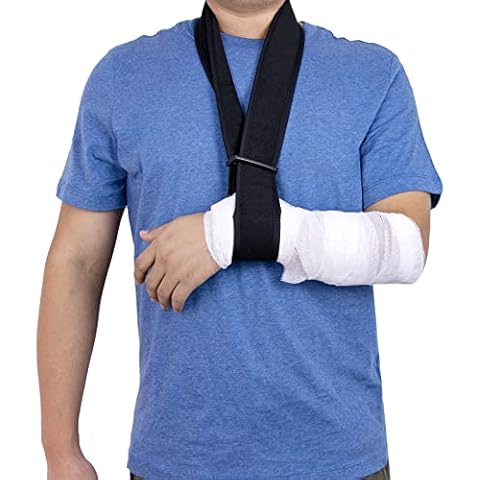 Arm Sling Super Soft Foam Shoulder Support Sling Lightweight Simple Shoulder Immobiliser Support for Women and Men for Right Left for Wrist Hand Elbow Arm Injured 20.5 inch Cover