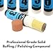 LINE10 Tools 3 Pack Soft Metal Polishing Buffing Compound Kit 4oz Polish Ideal for Jewelry, Antiques and Precious Metals Silver, Gold, Brass, Copper, Jeweler’s Rouge, Brown, Red, and Green