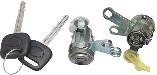 Well Auto Left Right Door Lock Cylinder W/ 2 Keys Compatible With 1992 1993 1994 1995 1996 Camry Dl-73 Dl73 69051-33010 69052-33010 #TOP8