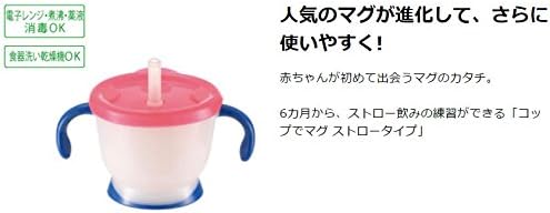 Amazon Co Jp リッチェル Richell アクリア コップでマグ ストロータイプ ネイビーブルー ホーム キッチン